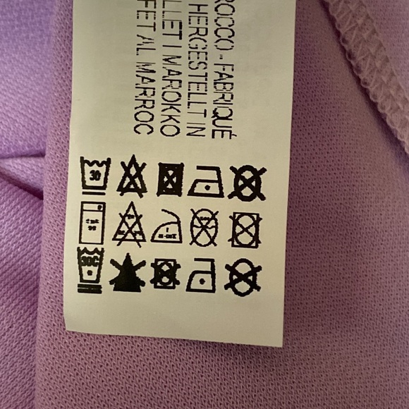 NWT. Zara Light Lilac Draped Asymmetrical Open Back Midi Dress. Size S. - Picture 13 of 13